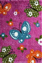 Однотонный ковер для детей Бабочки FANTASY 12006-170