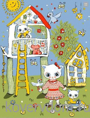 Детский развивающий ковер PTT Sorona JOYFUL KIDS Treehouse